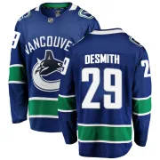 Men's Fanatics Branded Vancouver Canucks Casey DeSmith Blue Home Jersey - Breakaway