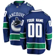 Men's Fanatics Branded Vancouver Canucks Custom Blue Custom Home Jersey - Breakaway