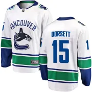 Men's Fanatics Branded Vancouver Canucks Derek Dorsett White Away Jersey - Breakaway