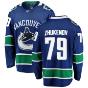 Men's Fanatics Branded Vancouver Canucks Dmitry Zhukenov Blue Home Jersey - Breakaway