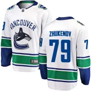 Men's Fanatics Branded Vancouver Canucks Dmitry Zhukenov White Away Jersey - Breakaway