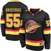 Men's Fanatics Branded Vancouver Canucks Guillaume Brisebois Black Breakaway 2019/20 Flying Skate Jersey - Premier Men's Fanatics Branded Vancouver Canucks Guillaume Brisebois Black Breakaway 2019/20 Flying Skate Jersey - Premier