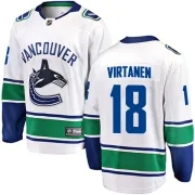 Men's Fanatics Branded Vancouver Canucks Jake Virtanen White Away Jersey - Breakaway