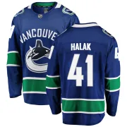Men's Fanatics Branded Vancouver Canucks Jaroslav Halak Blue Home Jersey - Breakaway