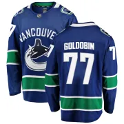 Men's Fanatics Branded Vancouver Canucks Nikolay Goldobin Blue Home Jersey - Breakaway
