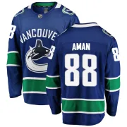 Men's Fanatics Branded Vancouver Canucks Nils Aman Blue Home Jersey - Breakaway