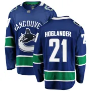 Men's Fanatics Branded Vancouver Canucks Nils Hoglander Blue Home Jersey - Breakaway