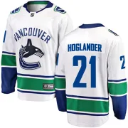 Men's Fanatics Branded Vancouver Canucks Nils Hoglander White Away Jersey - Breakaway