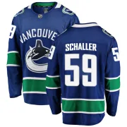 Men's Fanatics Branded Vancouver Canucks Tim Schaller Blue Home Jersey - Breakaway