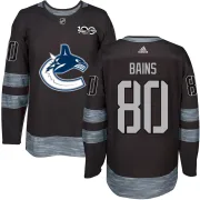 Men's Vancouver Canucks Arshdeep Bains Black 1917-2017 100th Anniversary Jersey - Authentic