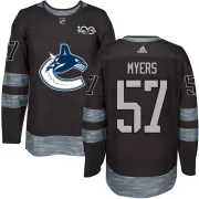 Men's Vancouver Canucks Tyler Myers Black 1917-2017 100th Anniversary Jersey - Authentic