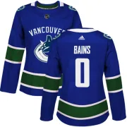Women's Adidas Vancouver Canucks Arshdeep Bains Blue Home Jersey - Authentic