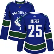 Women's Adidas Vancouver Canucks Brady Keeper Blue Home Jersey - Authentic
