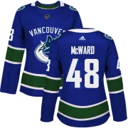 Women's Adidas Vancouver Canucks Cole McWard Blue Home Jersey - Authentic