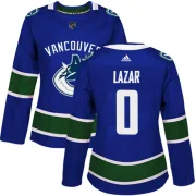 Women's Adidas Vancouver Canucks Curtis Lazar Blue Home Jersey - Authentic