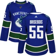 Women's Adidas Vancouver Canucks Guillaume Brisebois Blue Home Jersey - Authentic