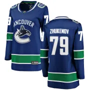 Women's Fanatics Branded Vancouver Canucks Dmitry Zhukenov Blue Home Jersey - Breakaway