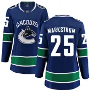 Women's Fanatics Branded Vancouver Canucks Jacob Markstrom Blue Home Jersey - Breakaway