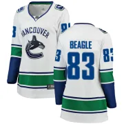 Women's Fanatics Branded Vancouver Canucks Jay Beagle White Away Jersey - Breakaway