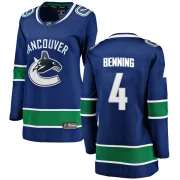 Women's Fanatics Branded Vancouver Canucks Jim Benning Blue Home Jersey - Breakaway