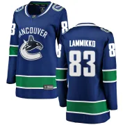Women's Fanatics Branded Vancouver Canucks Juho Lammikko Blue Home Jersey - Breakaway