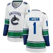 Women's Fanatics Branded Vancouver Canucks Kirk Mclean White Away Jersey - Breakaway