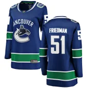 Women's Fanatics Branded Vancouver Canucks Mark Friedman Blue Home Jersey - Breakaway