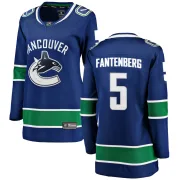 Women's Fanatics Branded Vancouver Canucks Oscar Fantenberg Blue Home Jersey - Breakaway
