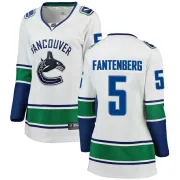 Women's Fanatics Branded Vancouver Canucks Oscar Fantenberg White Away Jersey - Breakaway