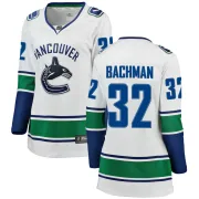 Women's Fanatics Branded Vancouver Canucks Richard Bachman White Away Jersey - Breakaway