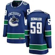 Women's Fanatics Branded Vancouver Canucks Tim Schaller Blue Home Jersey - Breakaway