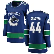 Women's Fanatics Branded Vancouver Canucks Tyler Graovac Blue Home Jersey - Breakaway