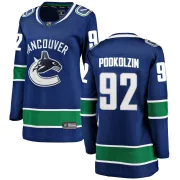 Women's Fanatics Branded Vancouver Canucks Vasily Podkolzin Blue Home Jersey - Breakaway