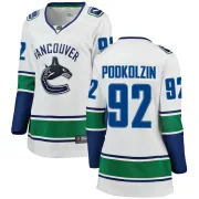 Women's Fanatics Branded Vancouver Canucks Vasily Podkolzin White Away Jersey - Breakaway