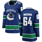 Women's Fanatics Branded Vancouver Canucks Zack MacEwen Blue Home Jersey - Breakaway