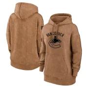 Women's Vancouver Canucks Brown 2023 Salute to Service Pullover Hoodie -