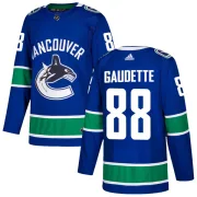 Youth Adidas Vancouver Canucks Adam Gaudette Blue Home Jersey - Authentic