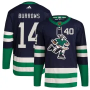Youth Adidas Vancouver Canucks Alex Burrows Navy Reverse Retro 2.0 Jersey - Authentic