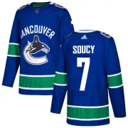 Youth Adidas Vancouver Canucks Carson Soucy Blue Home Jersey - Authentic