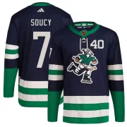 Youth Adidas Vancouver Canucks Carson Soucy Navy Reverse Retro 2.0 Jersey - Authentic