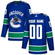 Youth Adidas Vancouver Canucks Custom Blue Custom Home Jersey - Authentic