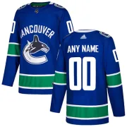 Youth Adidas Vancouver Canucks Custom Blue Home Jersey - Authentic