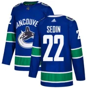 Youth Adidas Vancouver Canucks Daniel Sedin Blue Home Jersey - Authentic