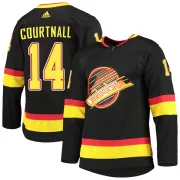 Youth Adidas Vancouver Canucks Geoff Courtnall Black Alternate Primegreen Pro Jersey - Authentic