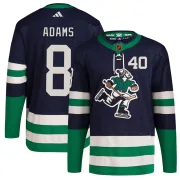 Youth Adidas Vancouver Canucks Greg Adams Navy Reverse Retro 2.0 Jersey - Authentic