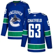Youth Adidas Vancouver Canucks Jalen Chatfield Blue Home Jersey - Authentic