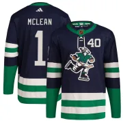 Youth Adidas Vancouver Canucks Kirk Mclean Navy Reverse Retro 2.0 Jersey - Authentic