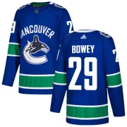 Youth Adidas Vancouver Canucks Madison Bowey Blue Home Jersey - Authentic
