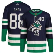 Youth Adidas Vancouver Canucks Nils Aman Navy Reverse Retro 2.0 Jersey - Authentic