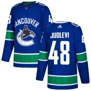 Youth Adidas Vancouver Canucks Olli Juolevi Blue ized Home Jersey - Authentic
